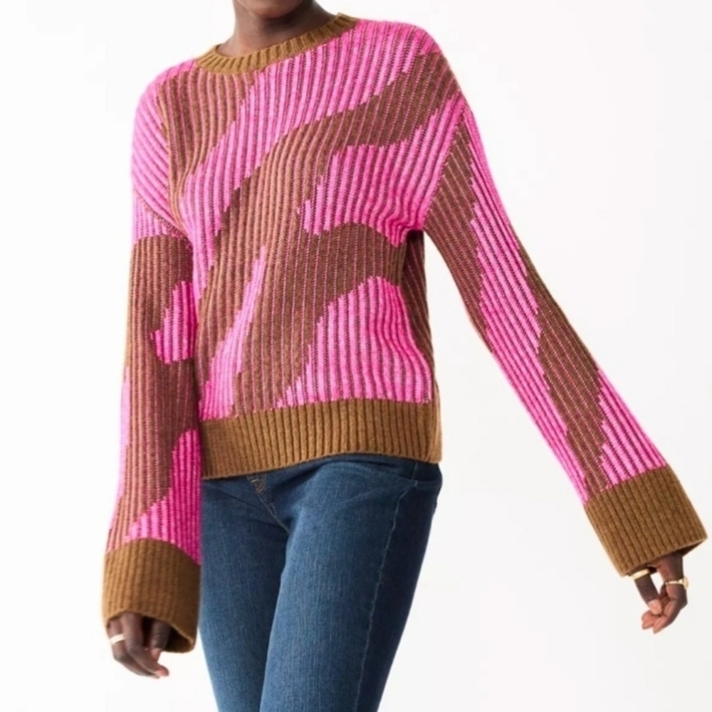Nine West long sleeve knit pullover sweater Size M